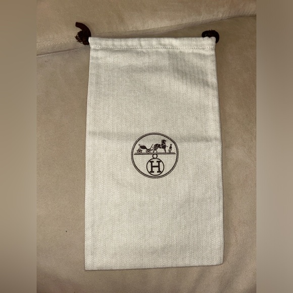 Hermes Cream and Brown Dust Bags - Picture 4 of 5